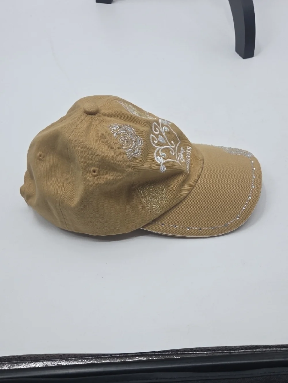 Disney Princess Gold-Tan Embroidered Tiara Cap